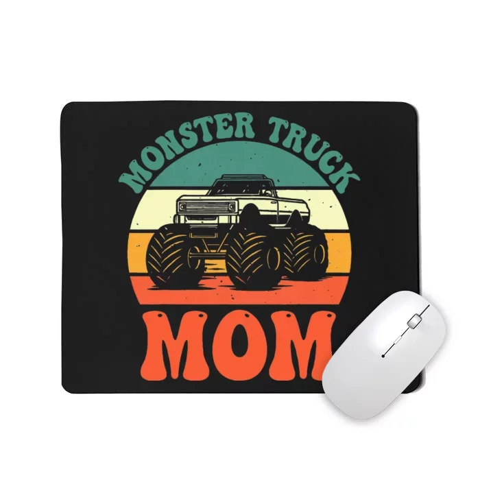 Monster Truck Mom Retro Vintage Monster Truck Mousepad