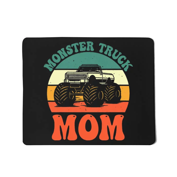 Monster Truck Mom Retro Vintage Monster Truck Mousepad