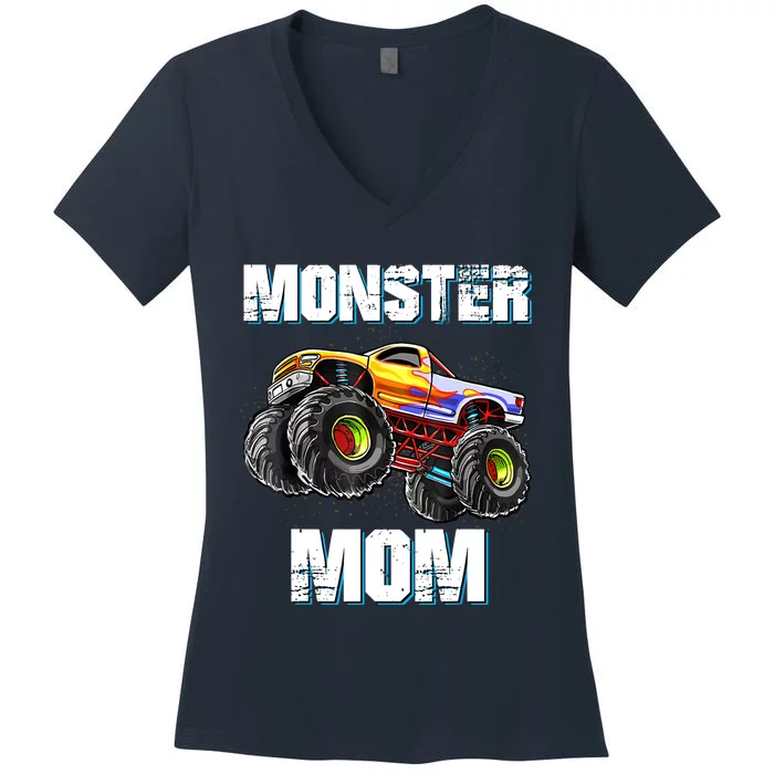 Monster Truck Mom Women's V-Neck T-Shirt