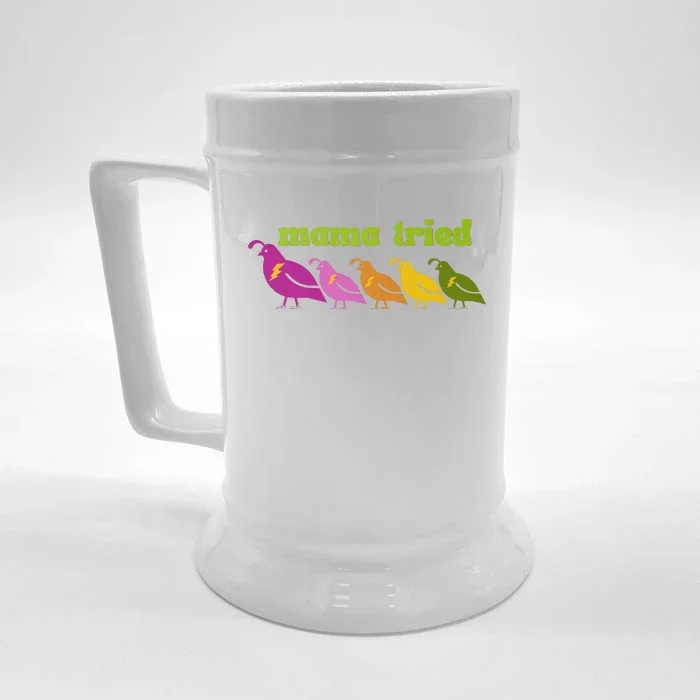 Mama Tried Front & Back Beer Stein