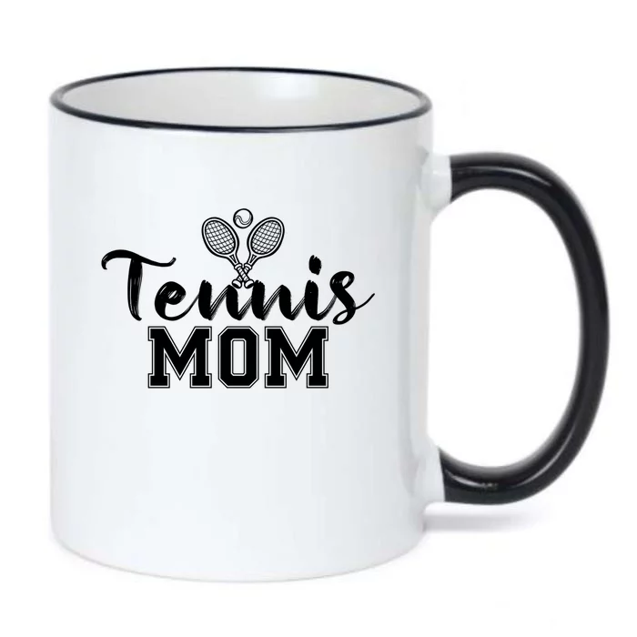 Mother Tennis Mom Funny Tennis Gift For Mothers Day Gift Black Color Changing Mug