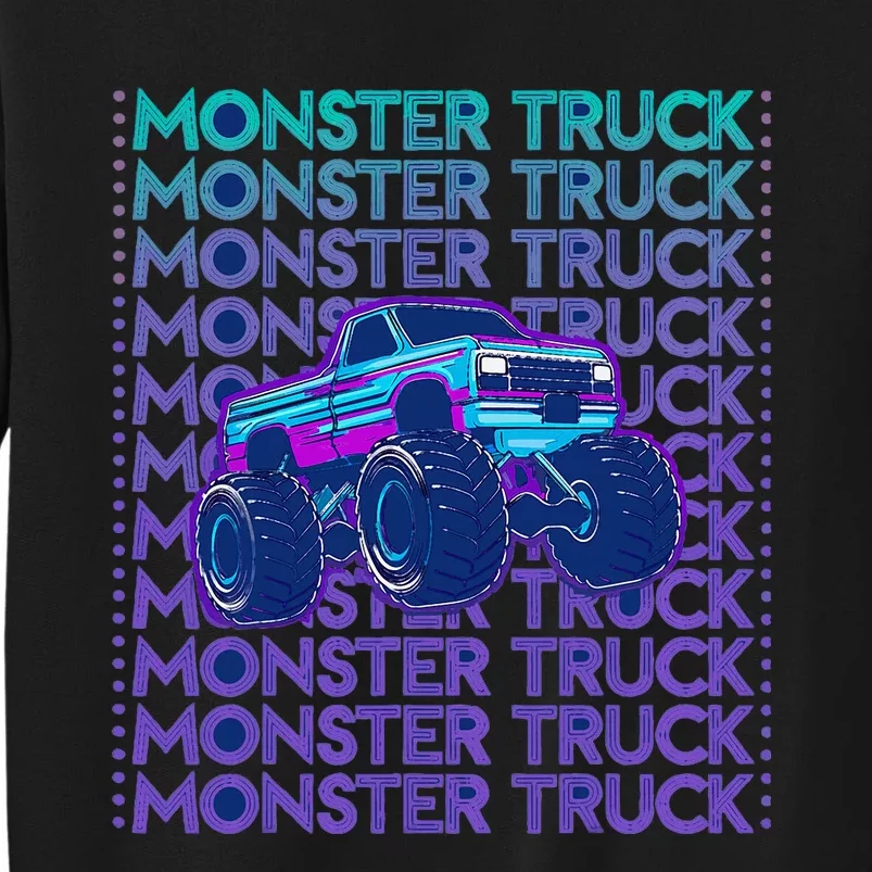 Monster Truck Tall Sweatshirt