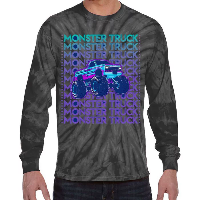 Monster Truck Tie-Dye Long Sleeve Shirt