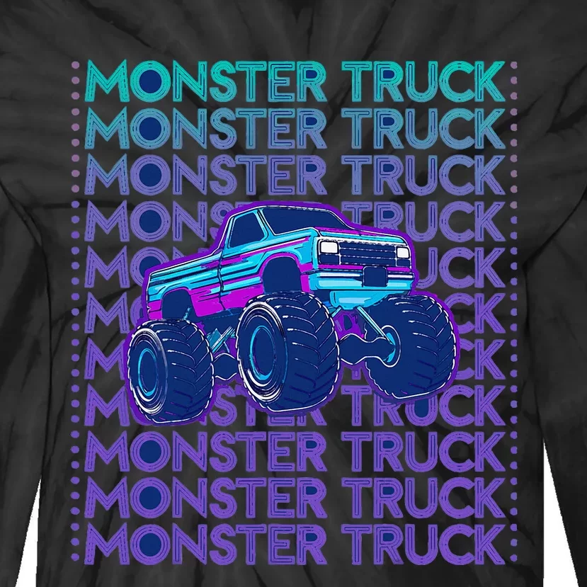 Monster Truck Tie-Dye Long Sleeve Shirt