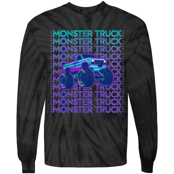 Monster Truck Tie-Dye Long Sleeve Shirt