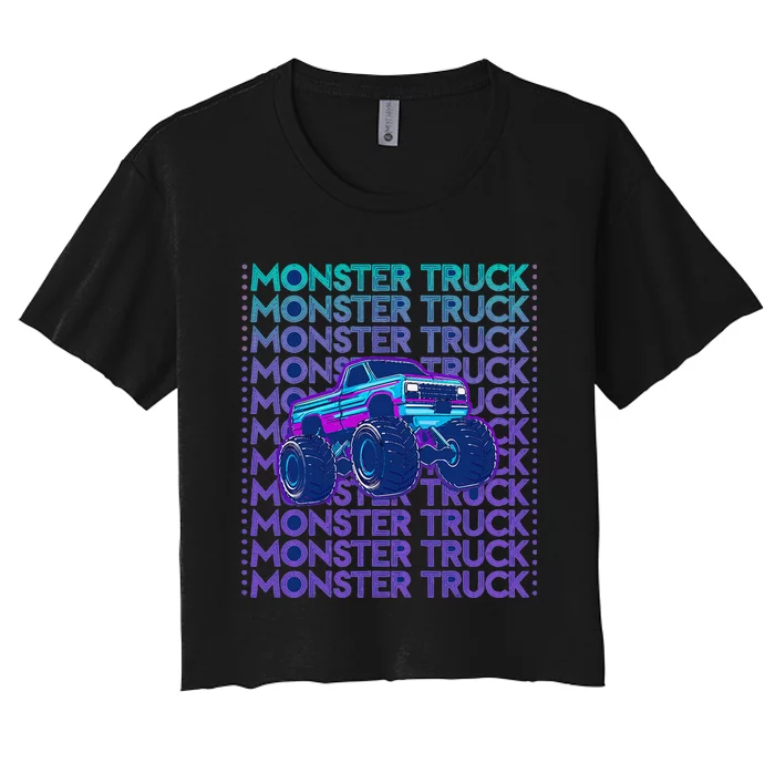 Monster Truck Women's Crop Top Tee