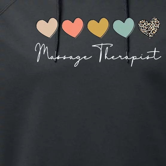 Massage Therapist Massage Therapy Massager Appreciation Performance Fleece Hoodie