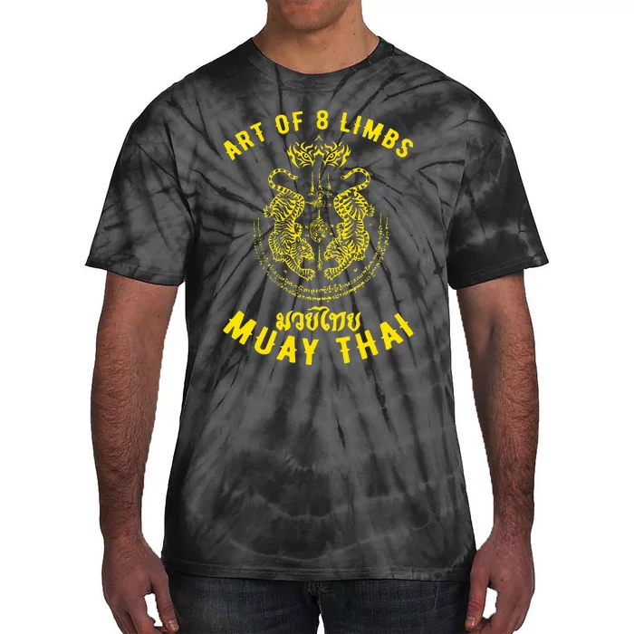 Muay Thai MMA Tiger Street fight Muay Thai Kickboxing Tie-Dye T-Shirt