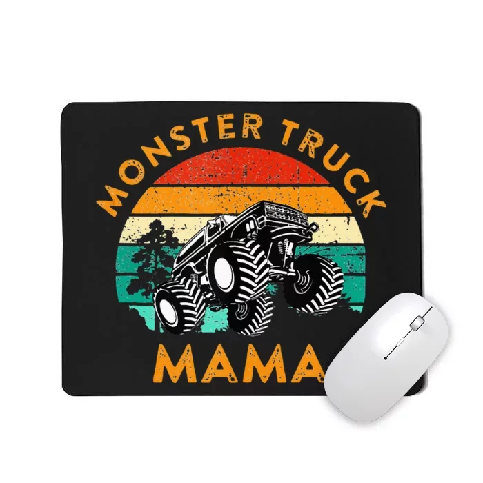 Monster Truck Mama Retro Vintage Style Monster Truck Mousepad