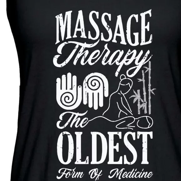 Massage Therapist Massage Therapy Oldest Form Of Therapy Ladies Essential Flowy Tank