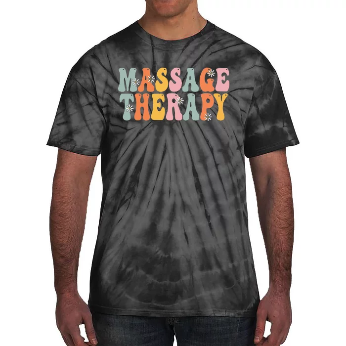 Massage Therapist Massage Therapy retro Groovy Vintage Tie-Dye T-Shirt