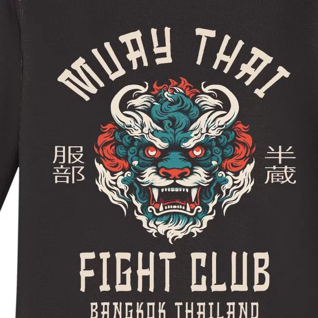 Muay Thai Baby Long Sleeve Bodysuit