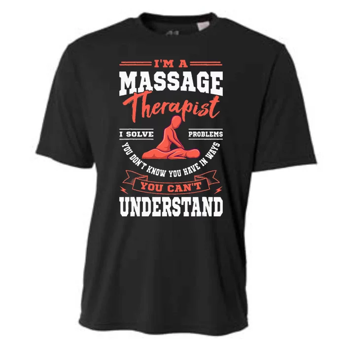 Massage Therapist Masseuse Masseur Therapy Body Treatment Cooling Performance Crew T-Shirt