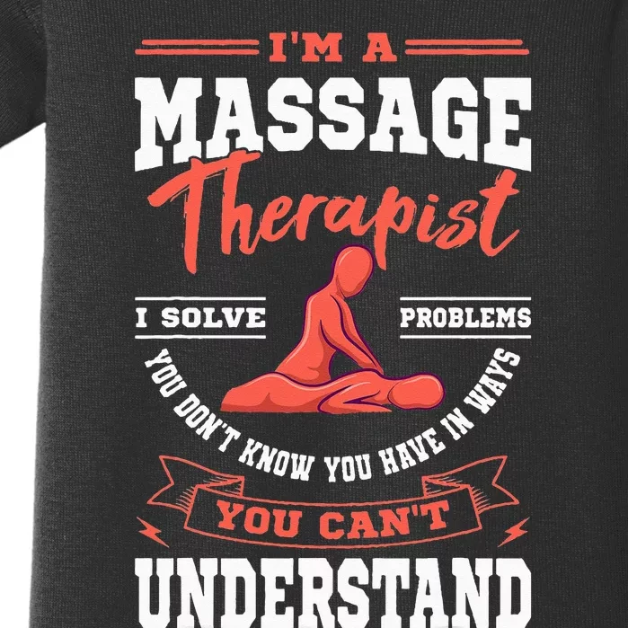 Massage Therapist Masseuse Masseur Therapy Body Treatment Baby Bodysuit