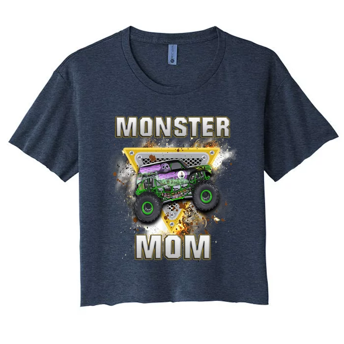 Monster Truck Mom Monster Truck Are My Jam Truck Lovers Women's Crop Top Tee