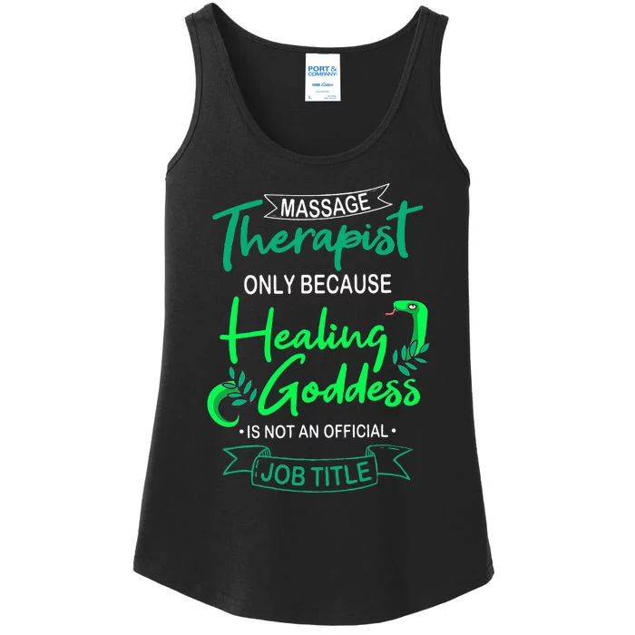 Massage Therapist Masseur Masseuse Therapy Body Treatment Ladies Essential Tank