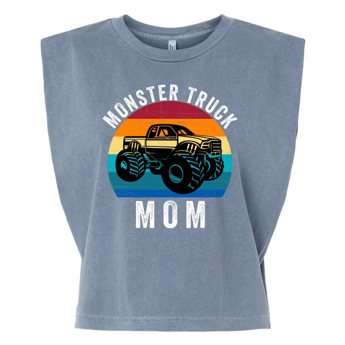 Monster Trucks Mom MotherS Day Moms Love Monster Trucks Too Monster Truck Fan Garment-Dyed Women's Muscle Tee