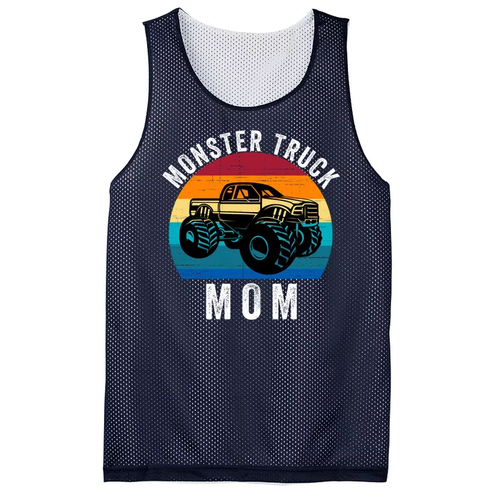 Monster Trucks Mom MotherS Day Moms Love Monster Trucks Too Monster Truck Fan Mesh Reversible Basketball Jersey Tank