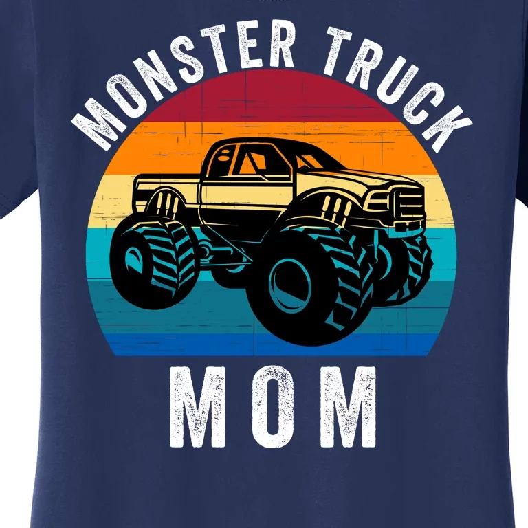 Monster Trucks Mom MotherS Day Moms Love Monster Trucks Too Monster Truck Fan Women's T-Shirt