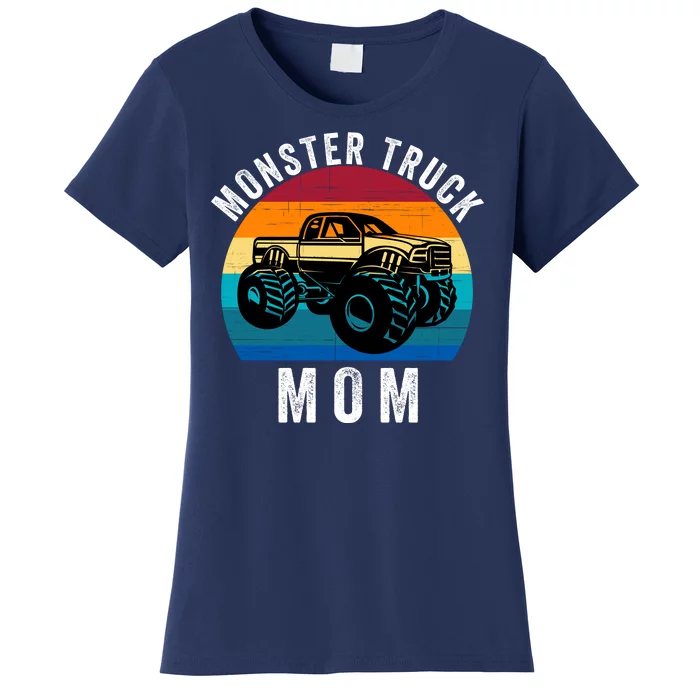 Monster Trucks Mom MotherS Day Moms Love Monster Trucks Too Monster Truck Fan Women's T-Shirt