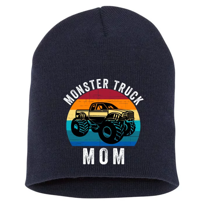 Monster Trucks Mom MotherS Day Moms Love Monster Trucks Too Monster Truck Fan Short Acrylic Beanie