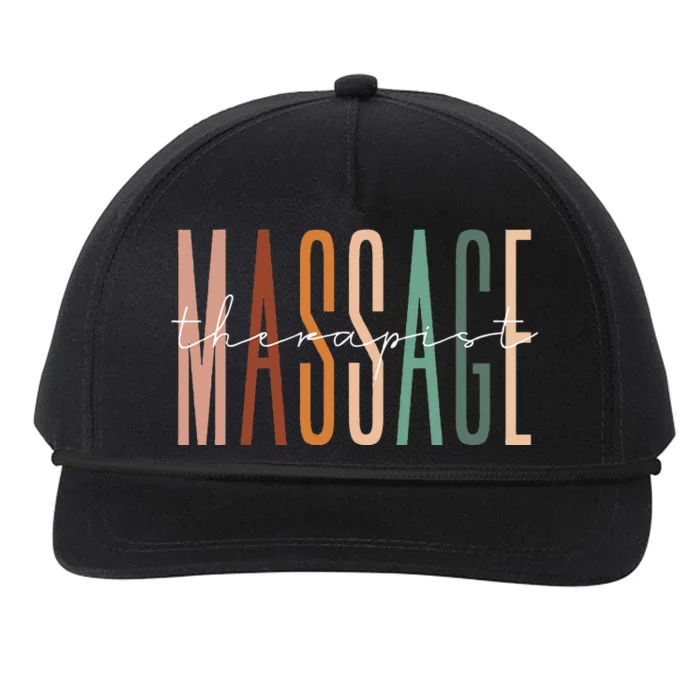 Massage Therapist Muscle Therapy Massage Therapy Squad Snapback Five-Panel Rope Hat