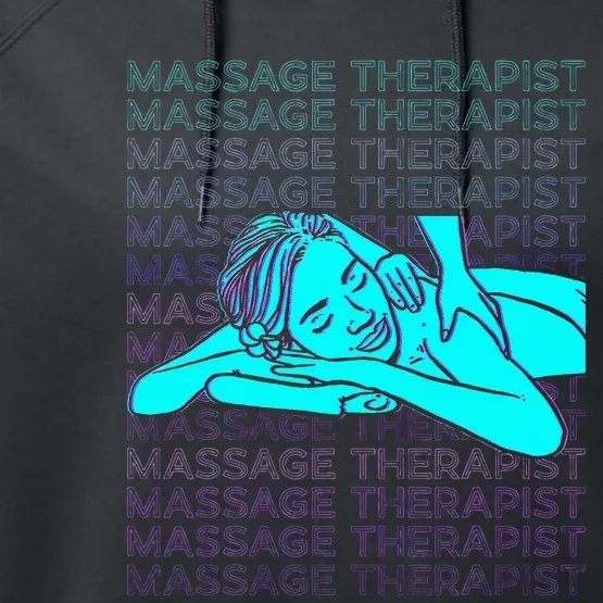 Massage Therapist Masseuse Masseur Therapy Body Treatment Performance Fleece Hoodie