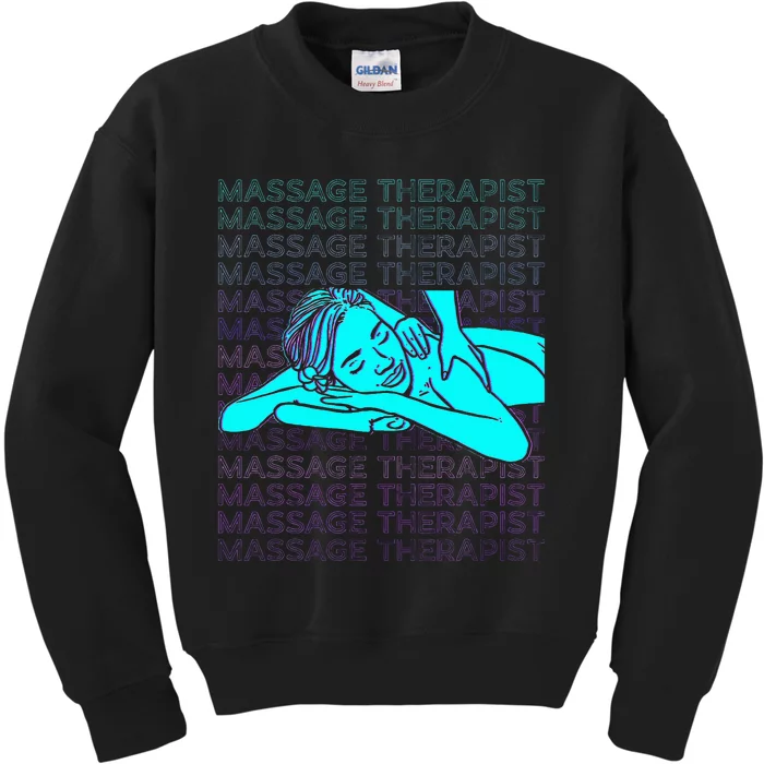 Massage Therapist Masseuse Masseur Therapy Body Treatment Kids Sweatshirt