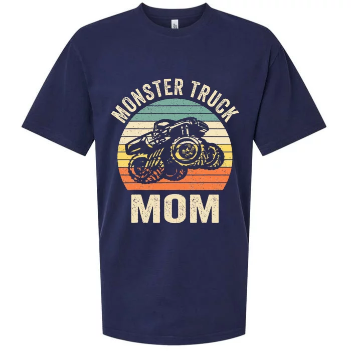 Monster Truck Mom Retro Vintage Monster Truck Sueded Cloud Jersey T-Shirt