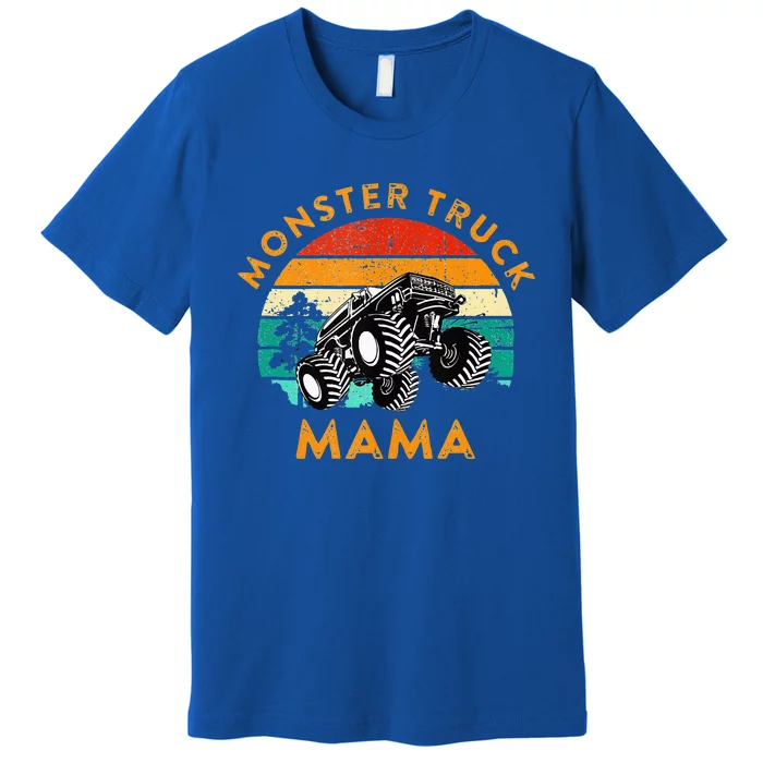 Monster Truck Mama Retro Vintage Style Monster Truck Premium T-Shirt