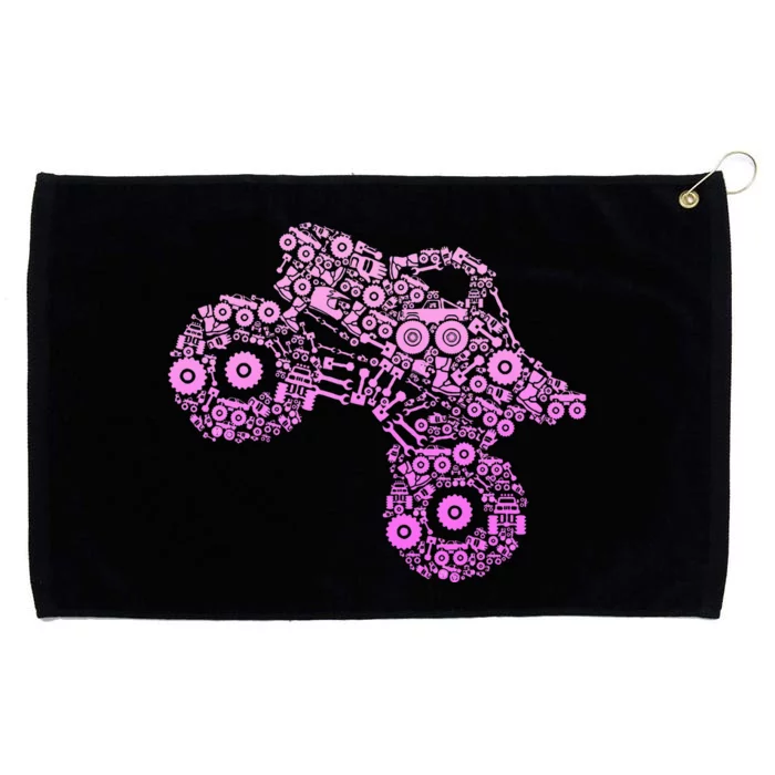 Monster Truck Grommeted Golf Towel