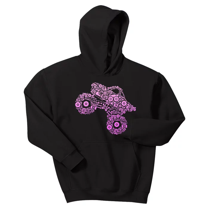 Monster Truck Kids Hoodie