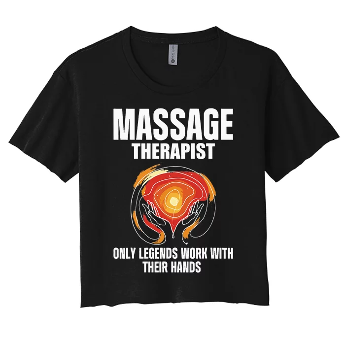 Massage Therapist Women's Crop Top Tee