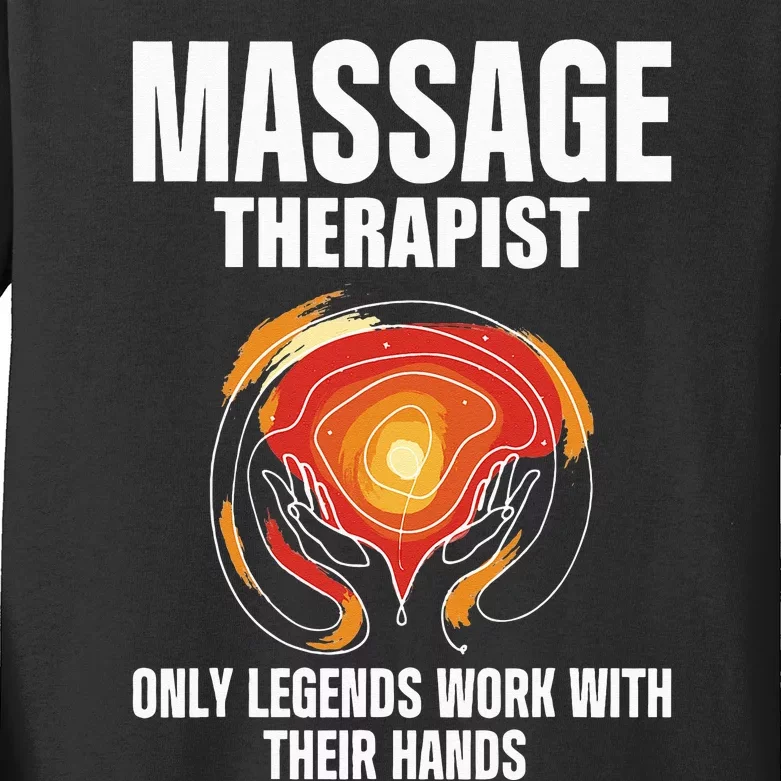 Massage Therapist Kids Long Sleeve Shirt