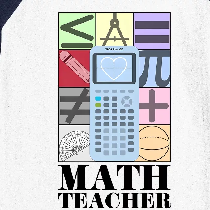 Math Teacher Baseball Sleeve Shirt