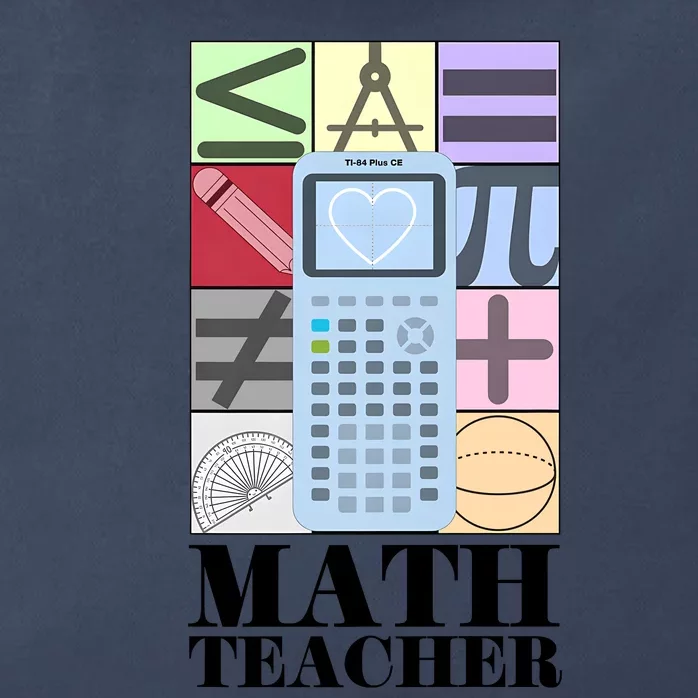 Math Teacher Zip Tote Bag