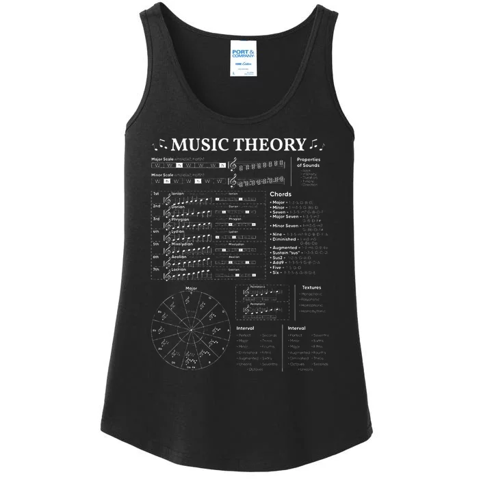 Music Theory Music Teacher Musician Learning School Ladies Essential Tank