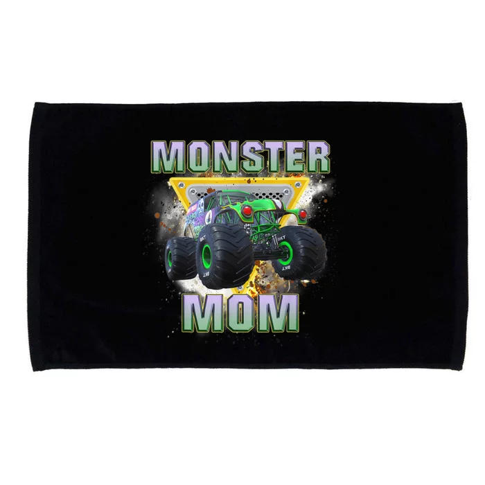 Monster Truck Mom Mothers Day Monster Truck Are My Jam Microfiber Hand Towel