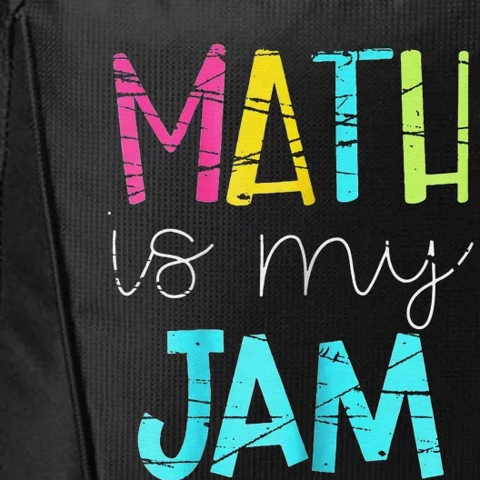 Math Teacher Math is My Jam funny Valentine's Day City Backpack