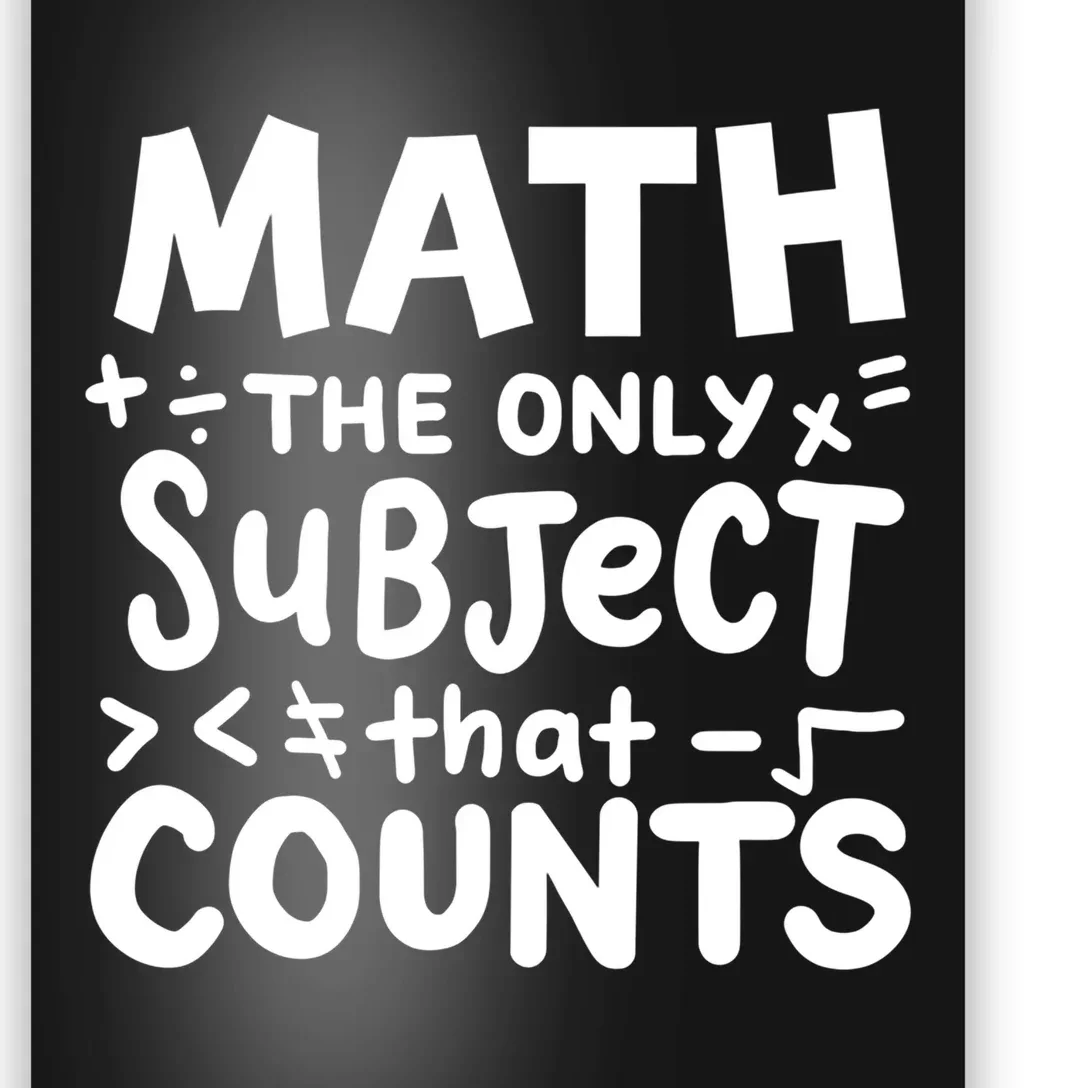 Math Teacher Mathematician Funny Gift Poster