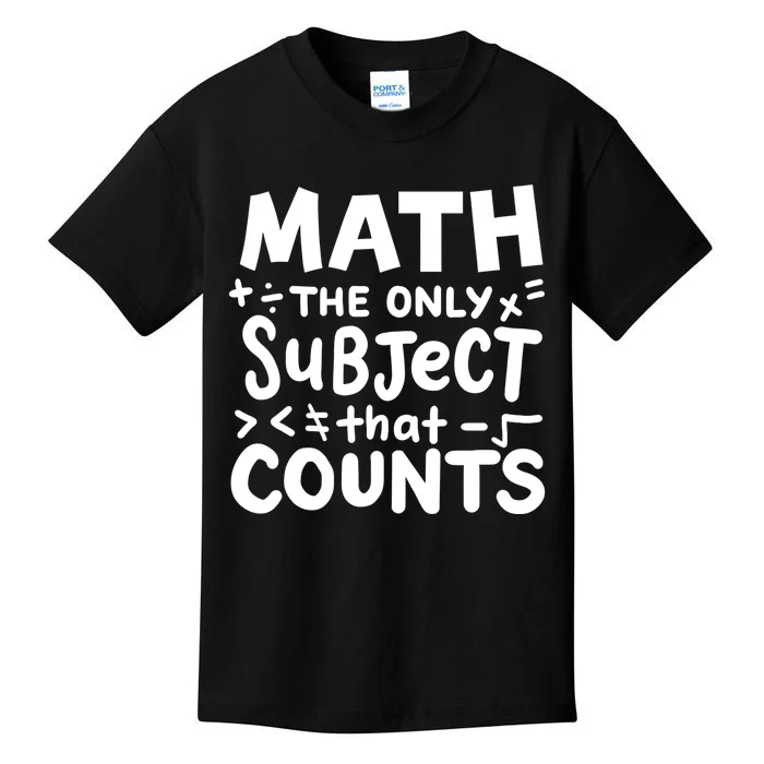 Math Teacher Mathematician Funny Gift Kids T-Shirt