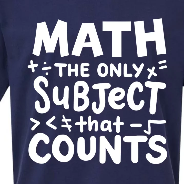 Math Teacher Mathematician Funny Gift Sueded Cloud Jersey T-Shirt