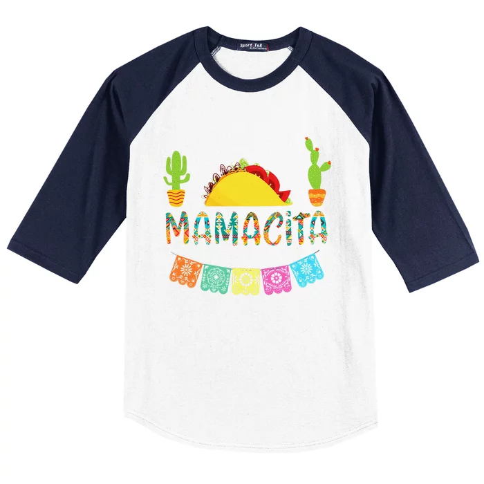 Mamacita Taco Mexican Fiesta Cactus Cinco De Mayo Gift Baseball Sleeve Shirt