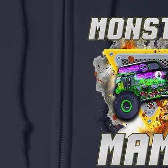 Monster Truck Mama Monster Truck Are My Jam Truck Lovers Full Zip Hoodie