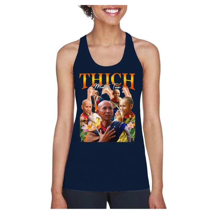 Monk Thich Minh Tue Bootleg Women's Racerback Tank