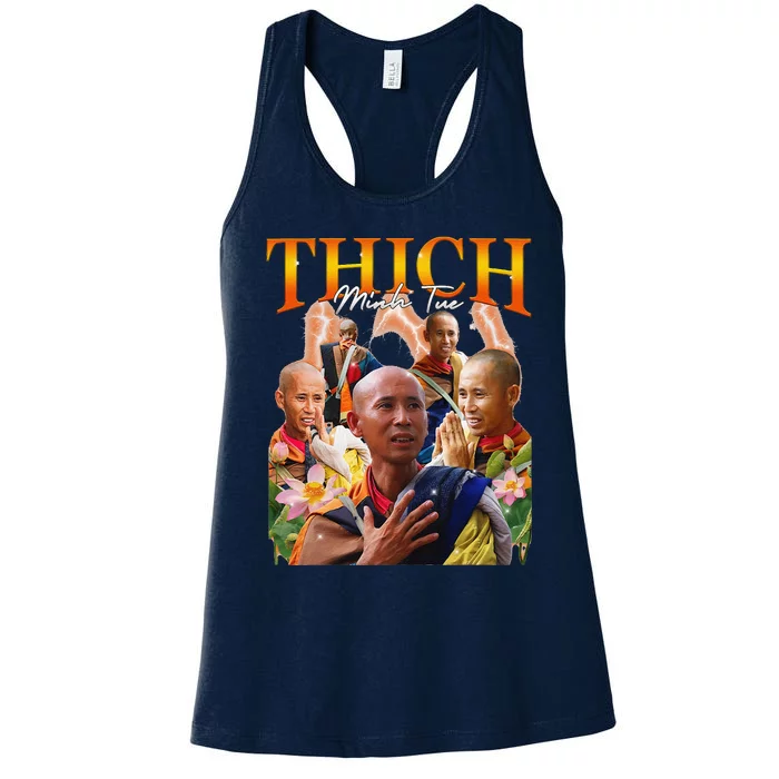 Monk Thich Minh Tue Bootleg Women's Racerback Tank