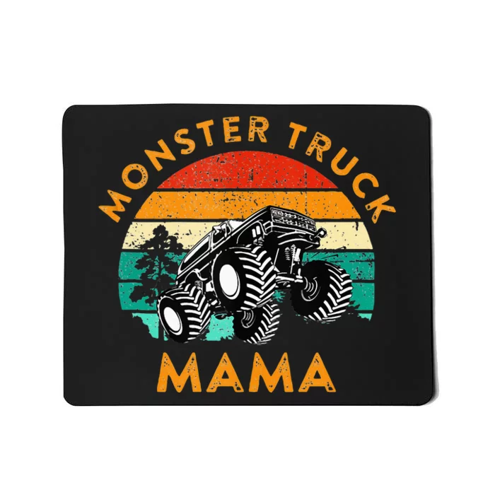 Monster Truck Mama Retro Vintage Style Monster Truck Mousepad