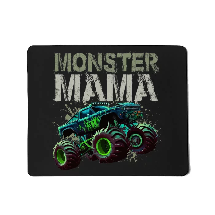 Monster Truck Mama Family Matching Monster Truck Lovers Mousepad