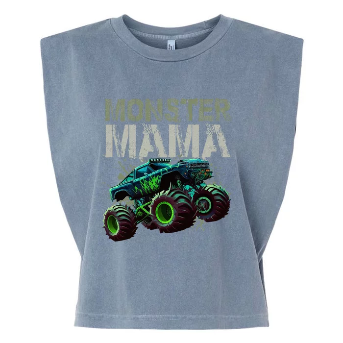 Monster Truck Mama Family Matching Monster Truck Lovers Garment-Dyed Women's Muscle Tee