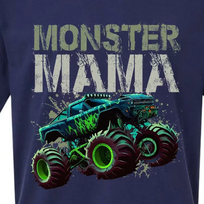 Monster Truck Mama Family Matching Monster Truck Lovers Sueded Cloud Jersey T-Shirt